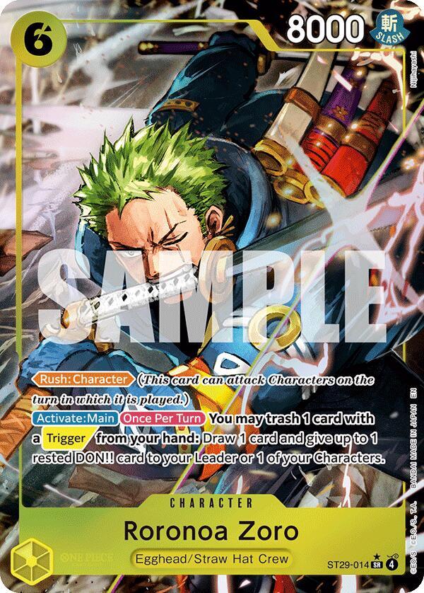 Roronoa Zoro ST29-014 carta