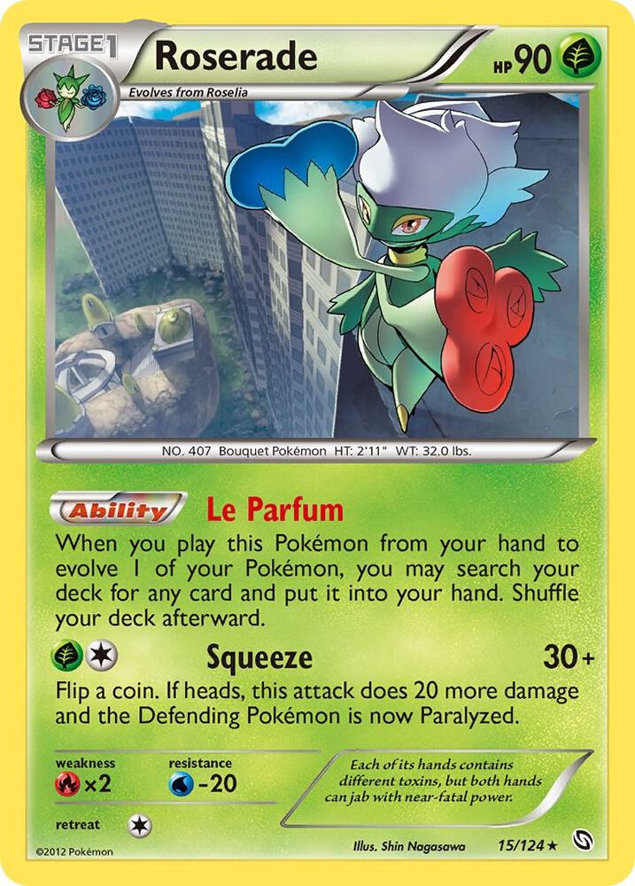 Roserade 15 15/124 card