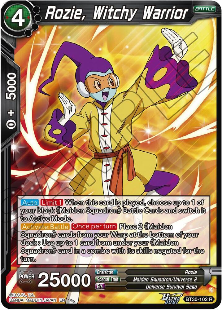 Rozie Witchy Warrior BT30-102 card