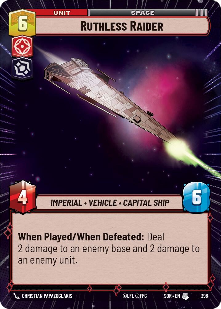 Ruthless Raider Hyperspace 398 card