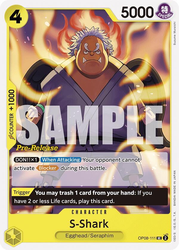 S Shark OP08-111 card