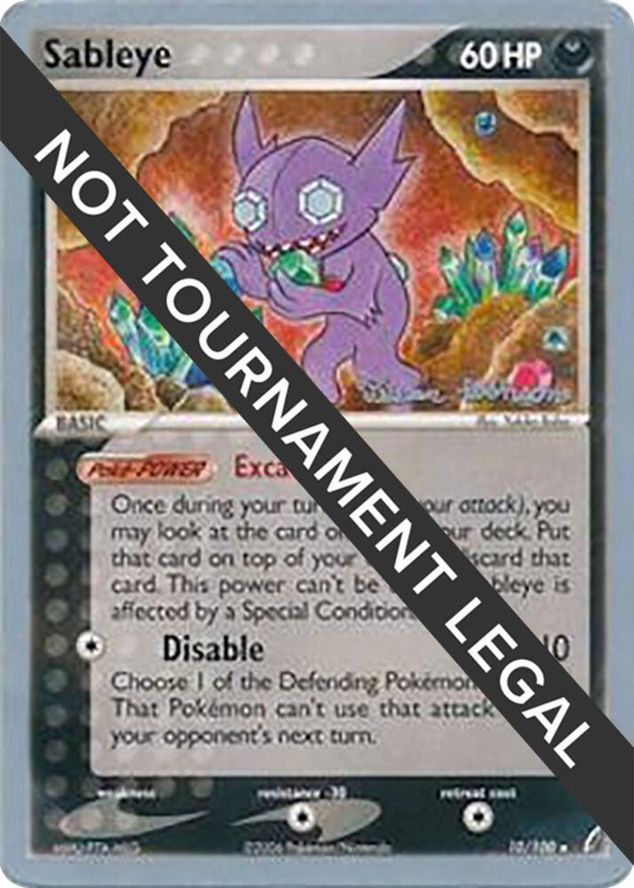 Sableye 2008 Tristan Robinson 10/100 card