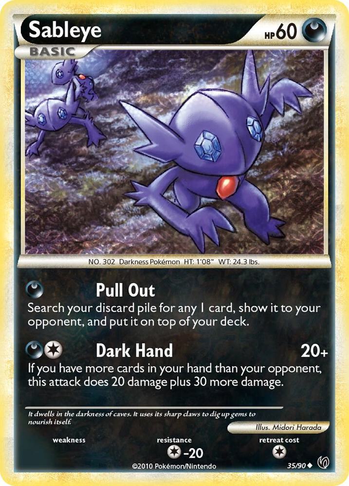 Sableye 35/90 card