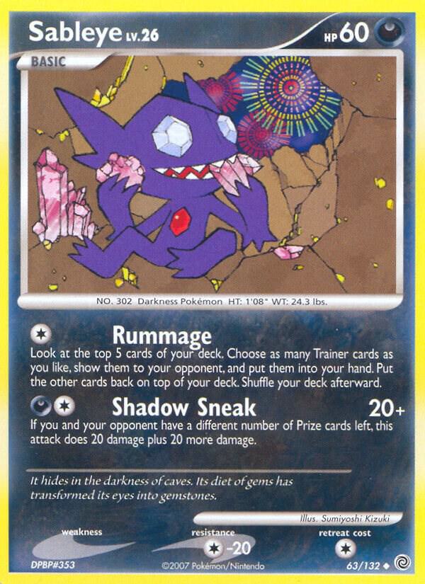 Sableye 63/132 card