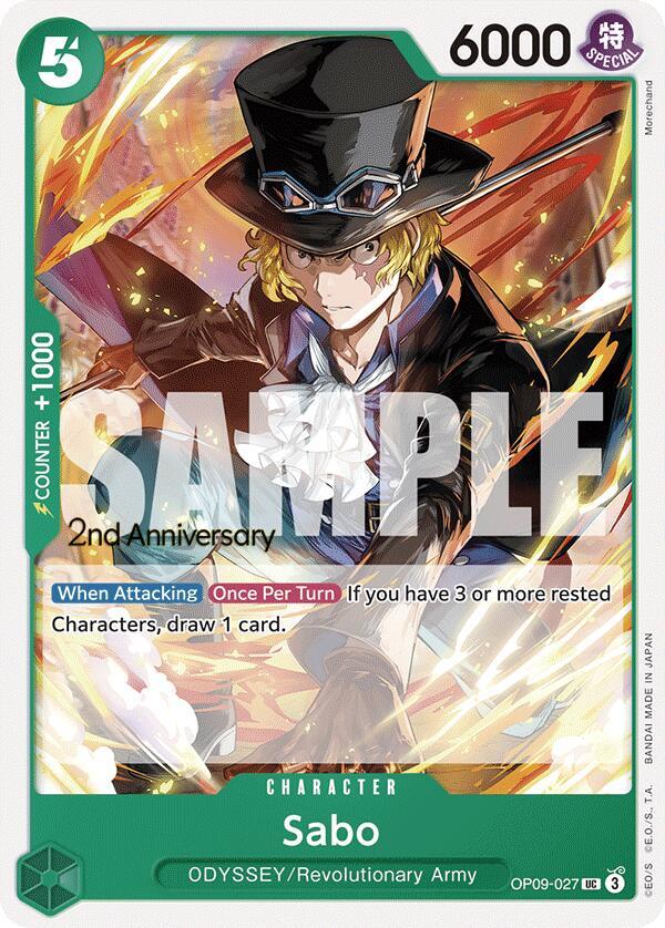Sabo 027 OP09-027 carta