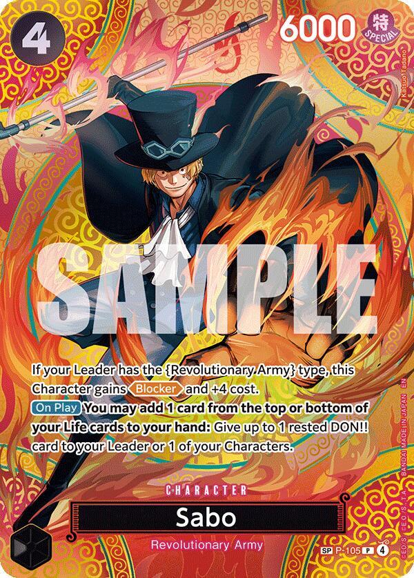 Sabo (P-105) (SP) P-105 card