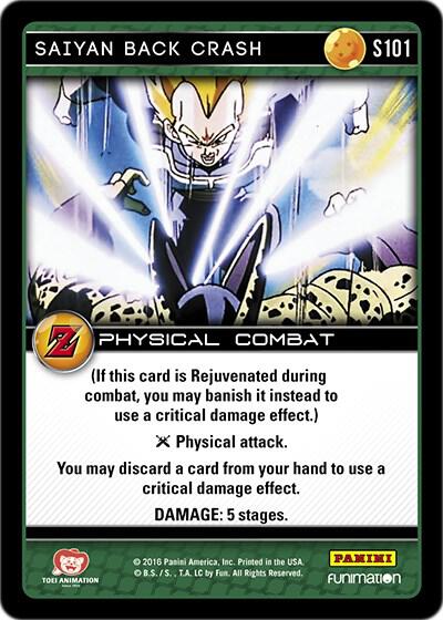 Saiyan Back Crash S101 carta