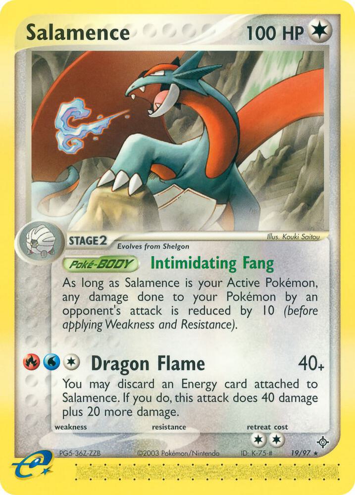 Salamence 19 97 card
