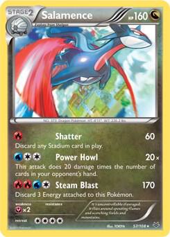 Salamence 57 108 057/108 carta
