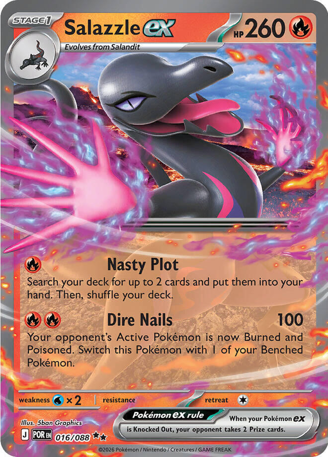 Salazzle ex 016/088 card