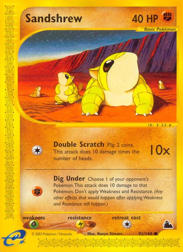 Sandshrew 092/144 card