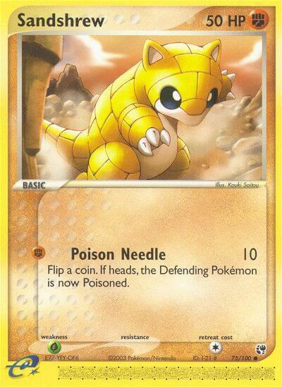 Sandshrew 75/100 carta