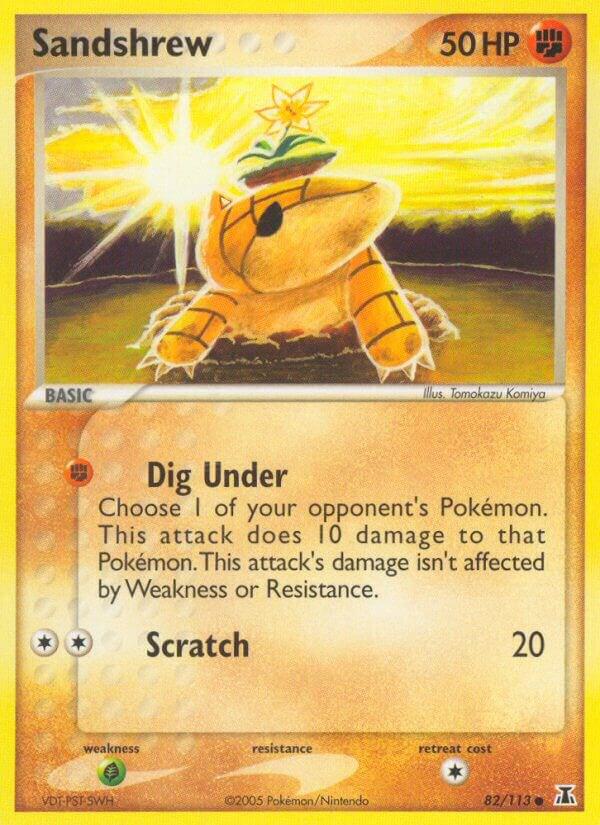 Sandshrew 82/113 card