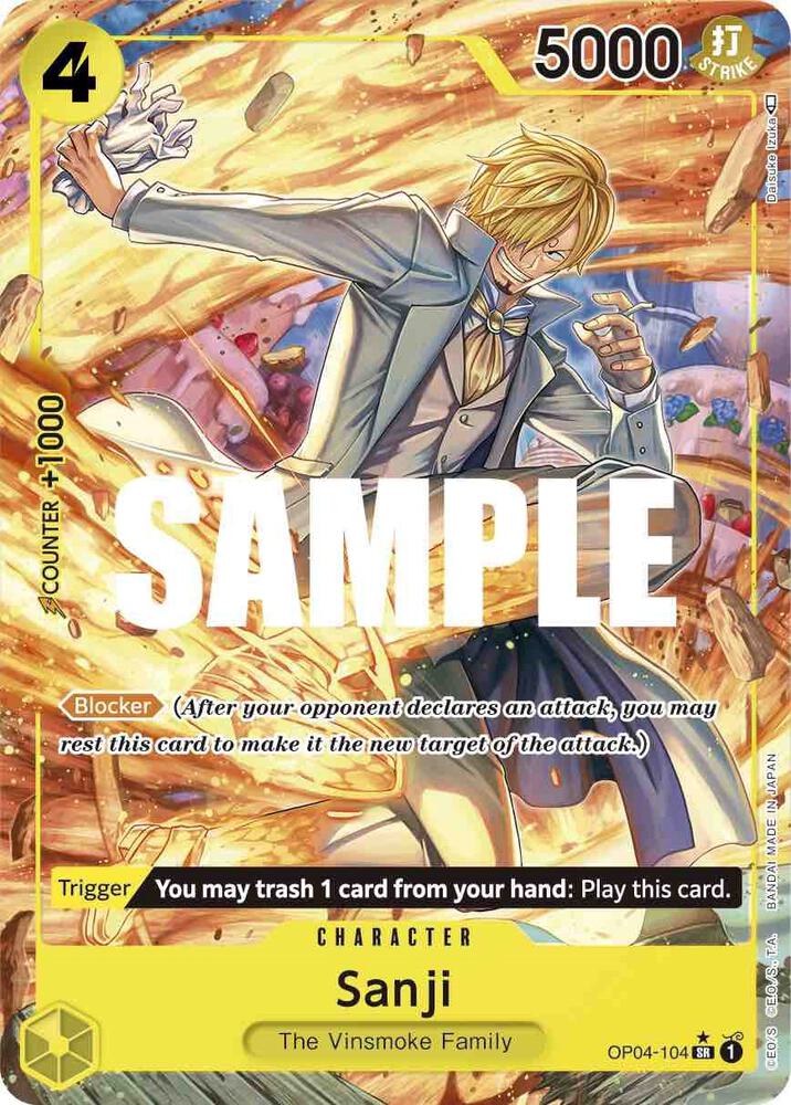 Sanji 104 Alternate Art OP04-104