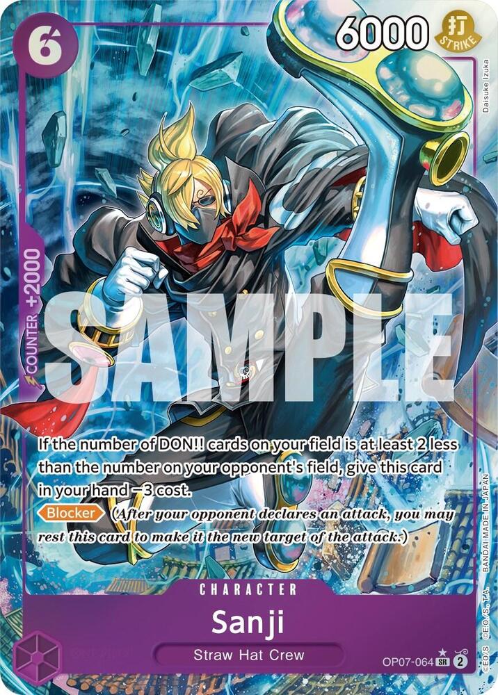 Sanji Parallel OP07-064 card