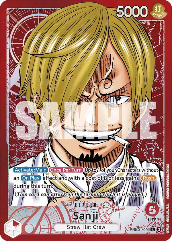Sanji PRB01 001 Alternate Art card