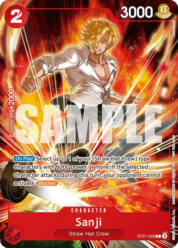 Sanji Welcome Pack 2026 Vol1 ST21-003 card