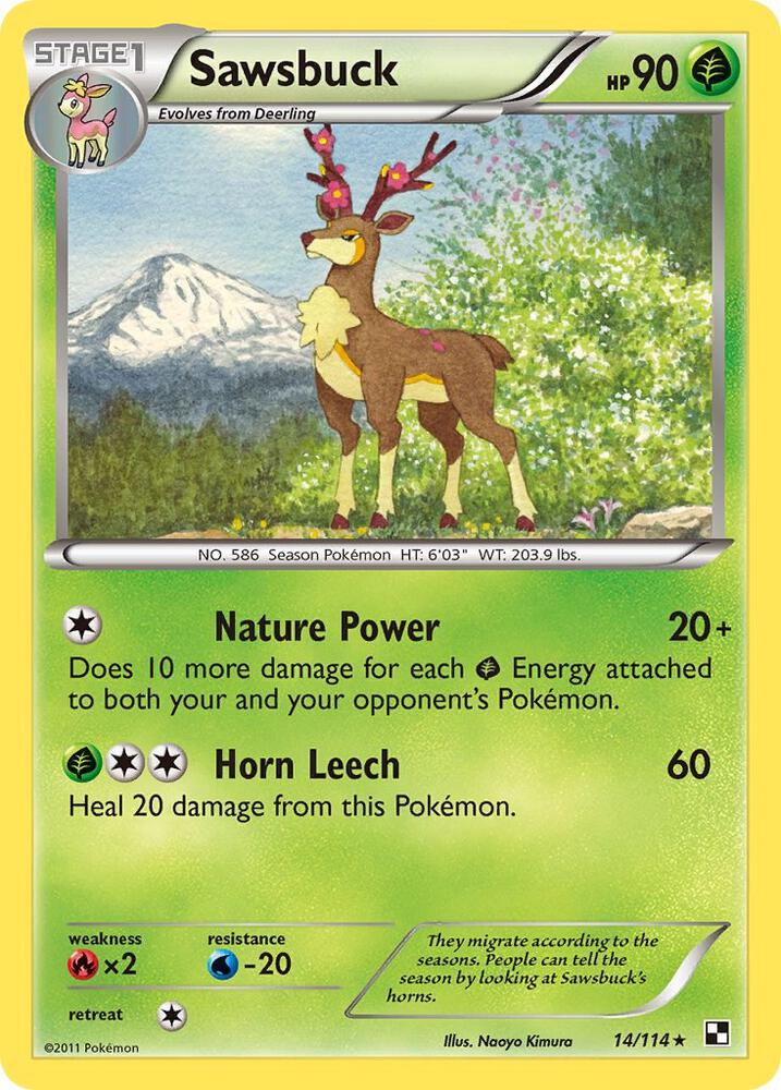 Sawsbuck 14/114 card