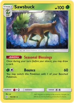 Sawsbuck 16 236 Prerelease Kit Exclusive 016/236 carta