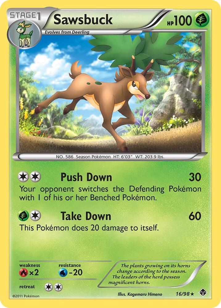 Sawsbuck 16/98 carta