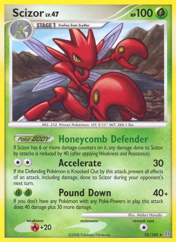 Scizor 25/100 card