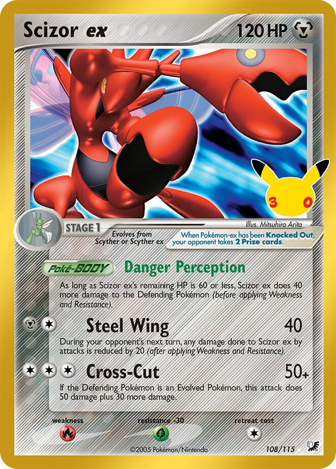 Scizor ex 108/115 carta
