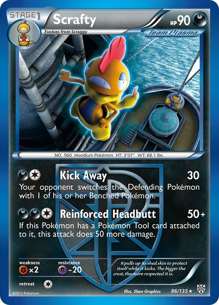 Scrafty Team Plasma 86/135 card