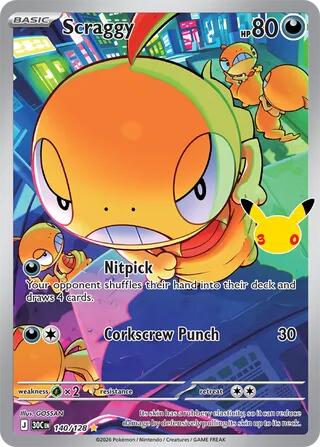 Scraggy 140/128 card