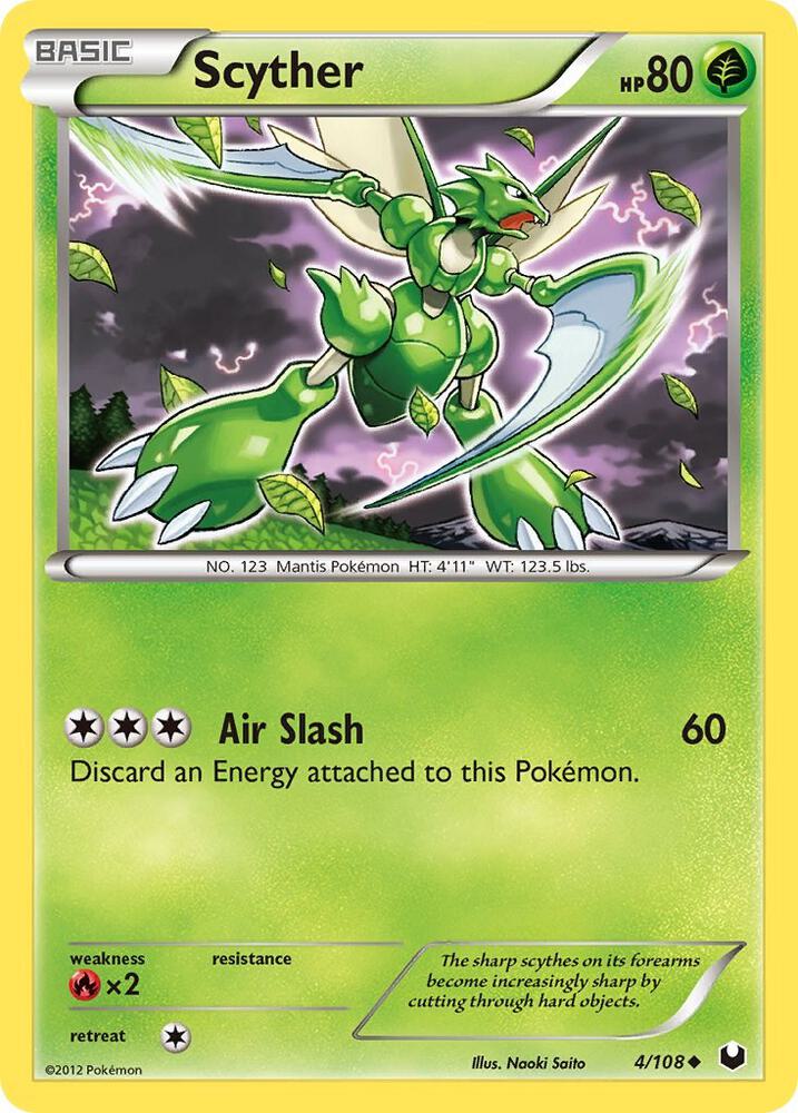 Scyther 4/108 card