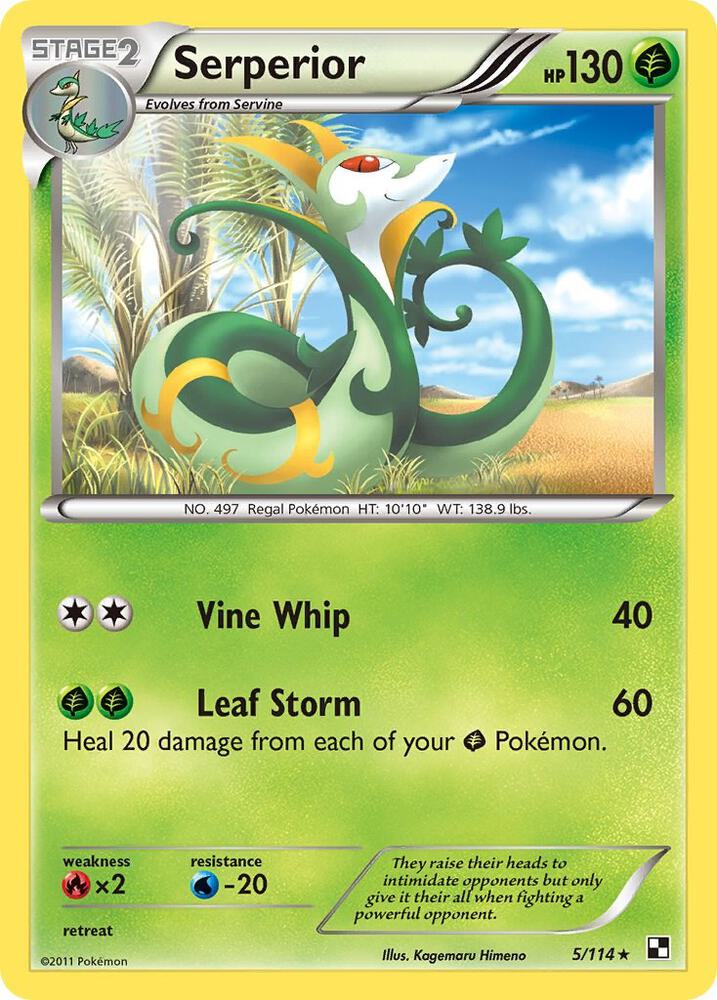 Serperior 5 114 Green Tornado Theme Deck Exclusive 005/114