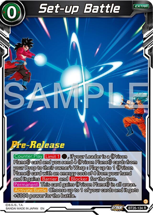 Set up Battle BT26-134 card
