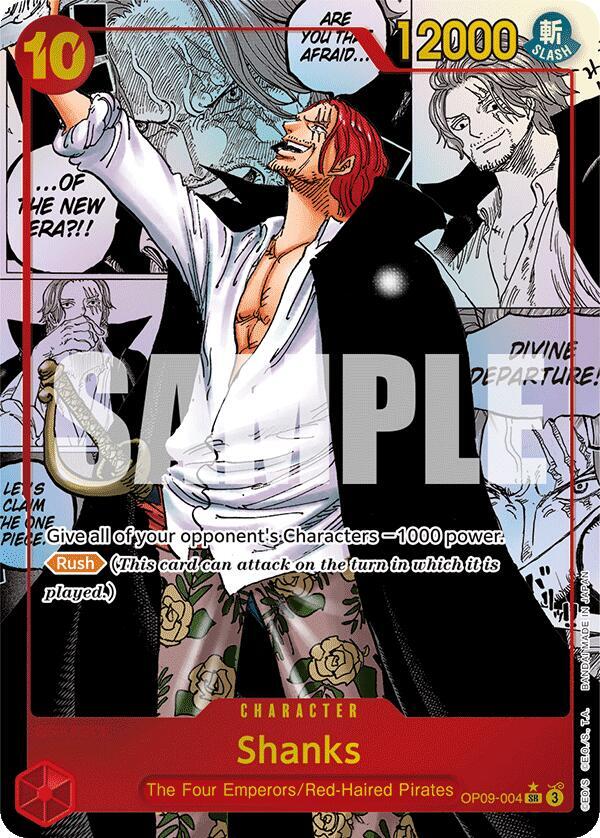 Shanks 004 Manga OP09-004 carta
