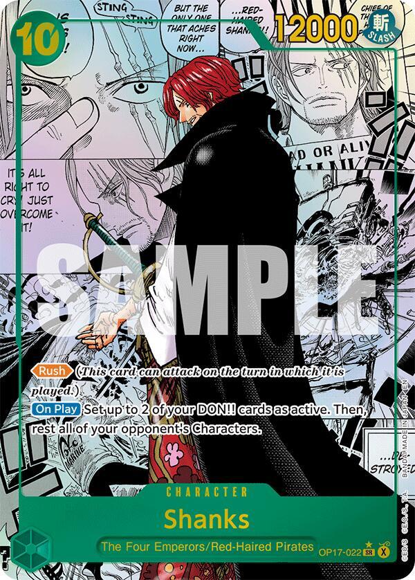 Shanks 022 Manga OP17-022 carta