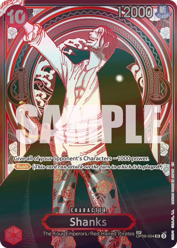 Shanks OP09 004 SP Silver card