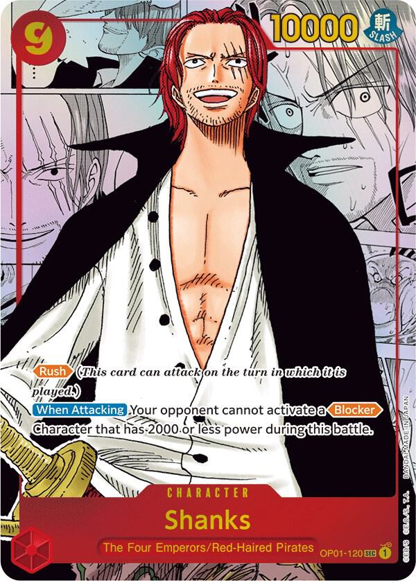 Shanks Parallel Manga Alternate Art OP01-120