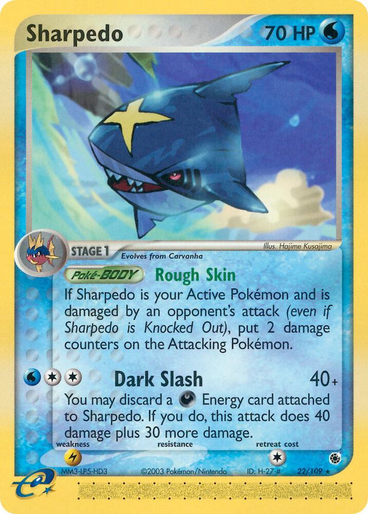 Sharpedo 22/109 carta
