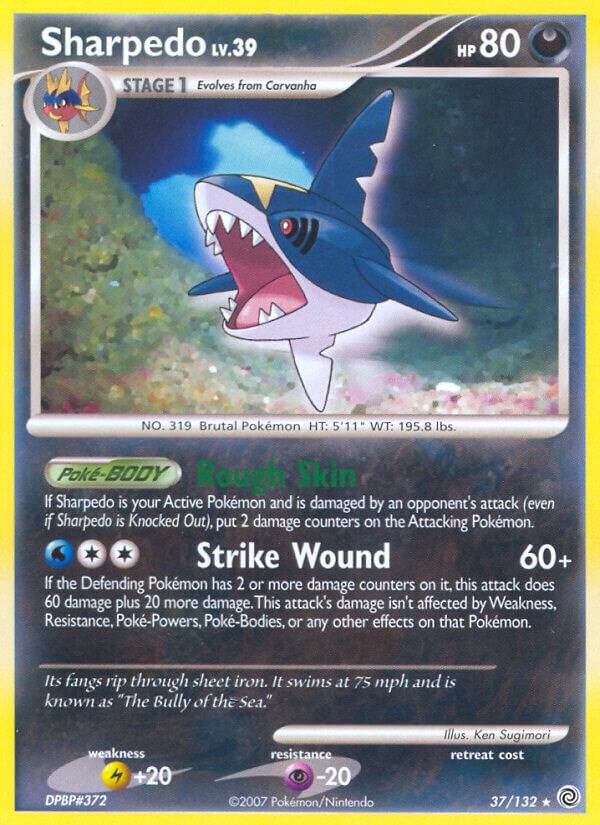 Sharpedo 37/132 card