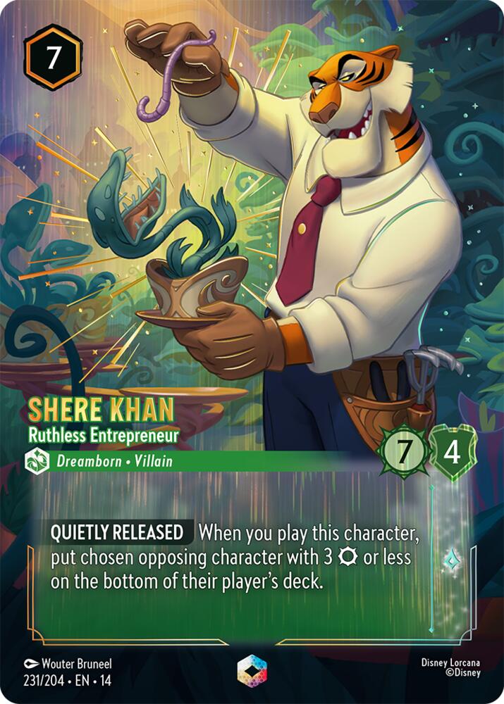 Shere Khan Ruthless Entrepreneur Enchanted 231/204 carta