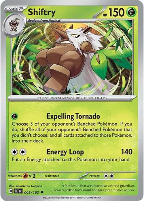 Shiftry 005/162 card