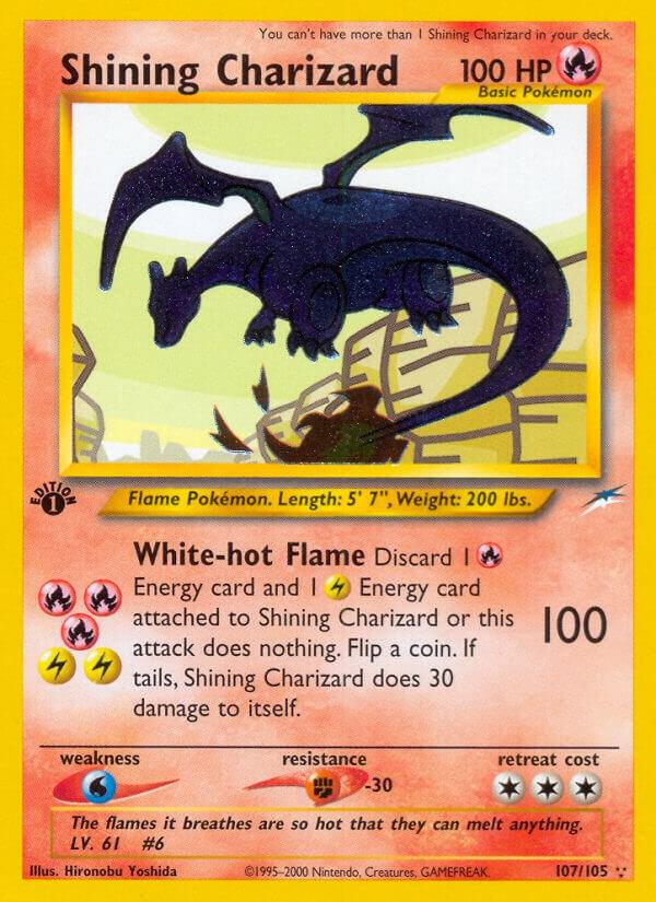Shining Charizard 107/105 card