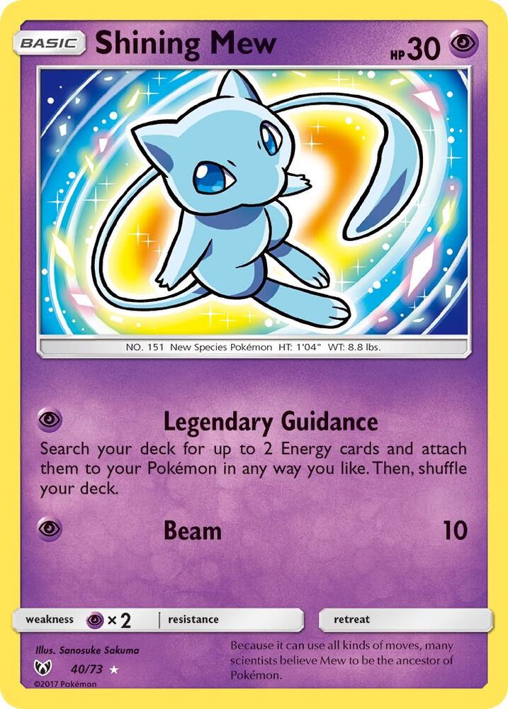 Shining Mew 40/73 card