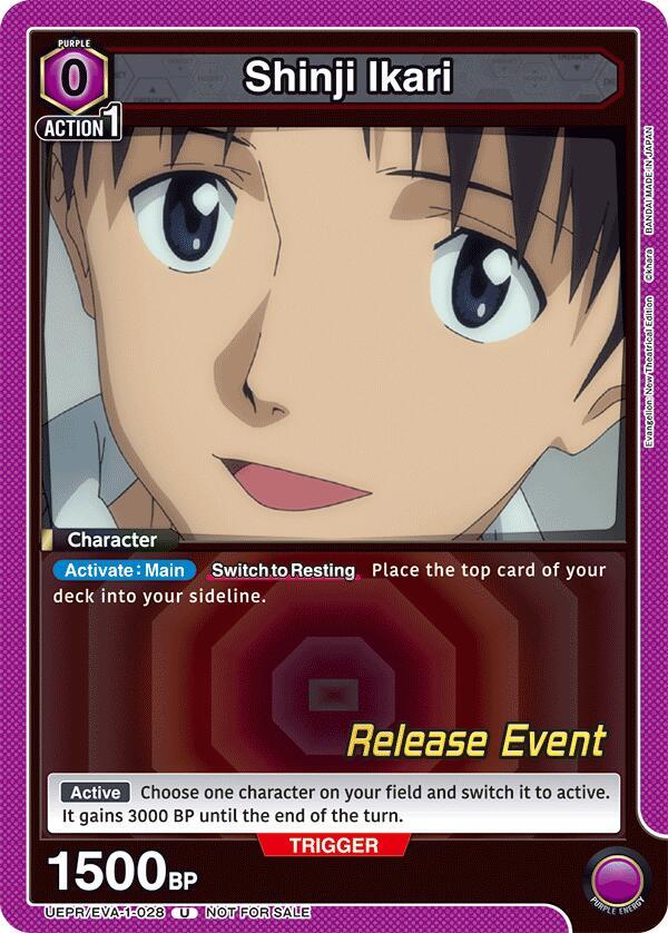 Shinji Ikari 028 UEPR/EVA-1-028 carta