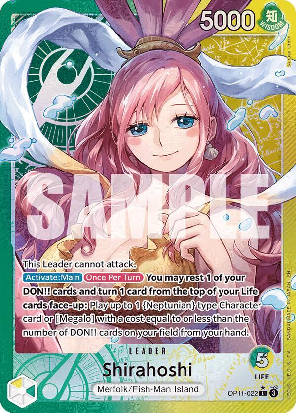 Shirahoshi 022 Alternate Art OP11-022 card