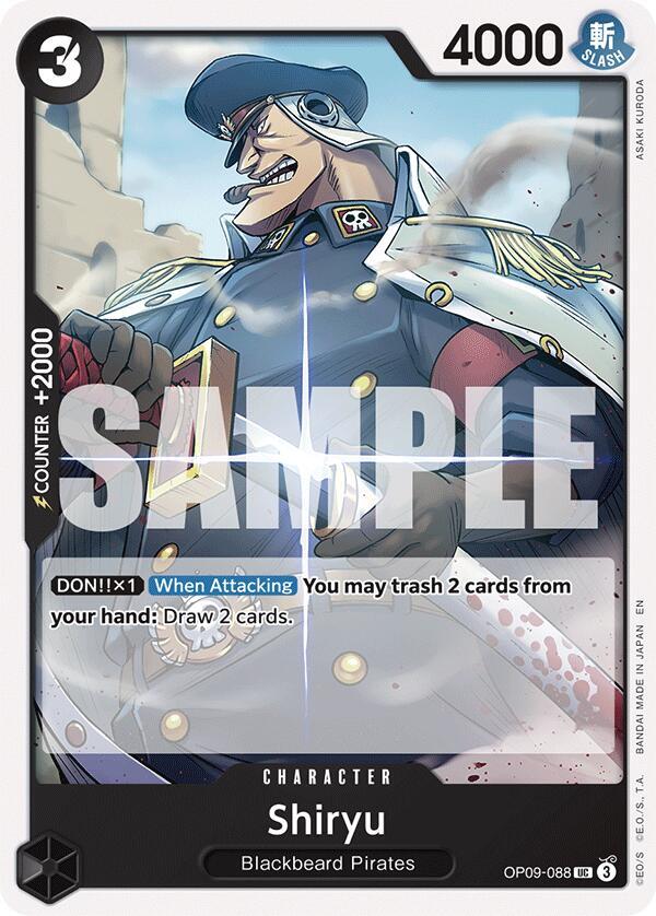Shiryu Reprint OP09-088 card