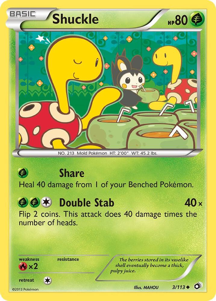 Shuckle 3/113 card