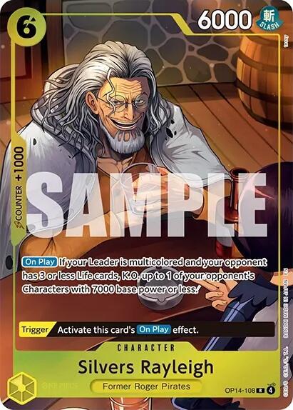 Silvers Rayleigh (One Piece Card Game Illustration Box Vol. 7) OP14-108 card
