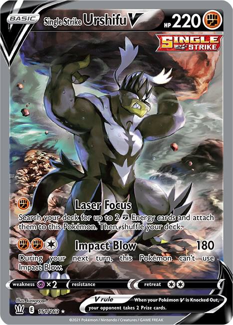 Single Strike Urshifu V Alternate Full Art 151/163
