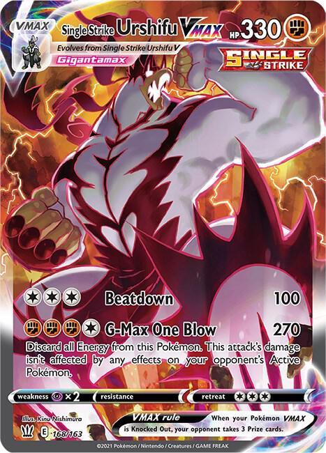 Single Strike Urshifu VMAX Alternate Art Secret 168/163