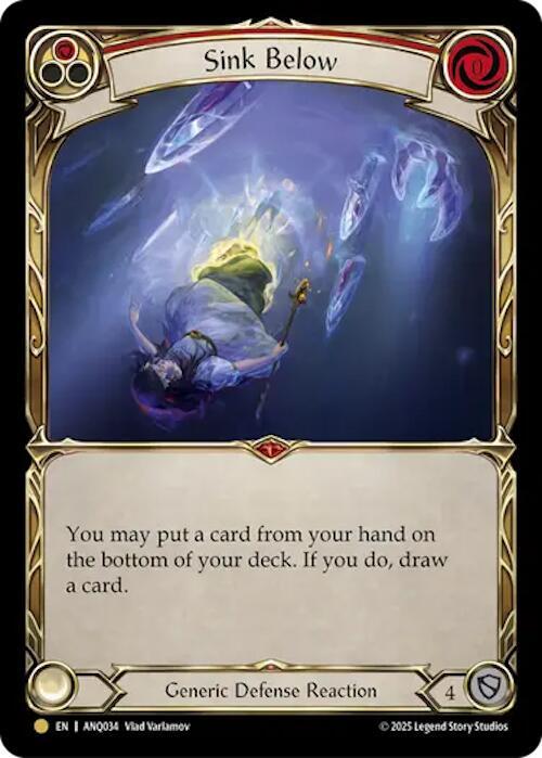 Sink Below Red ANQ034 card