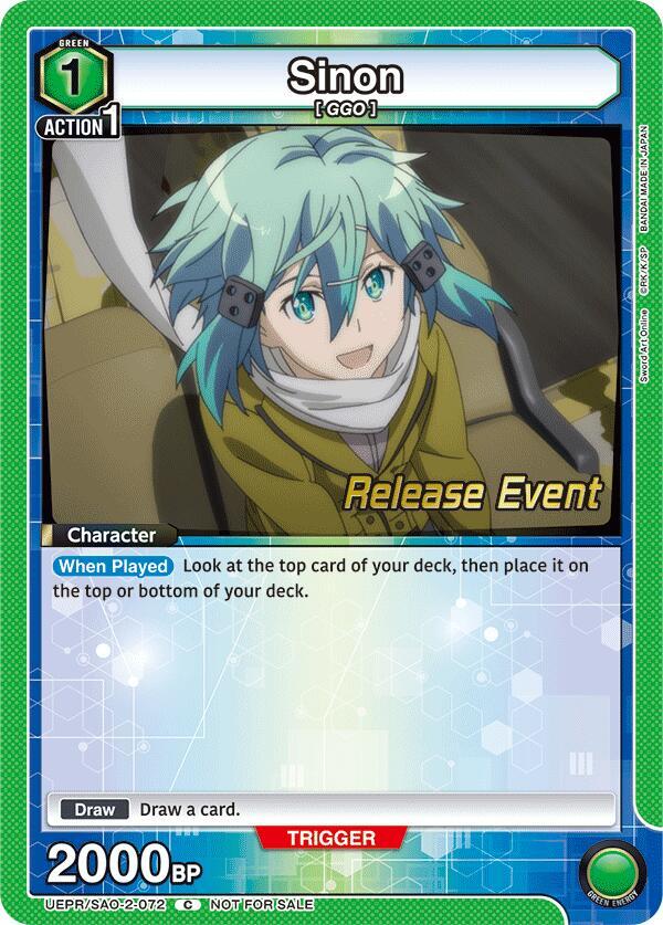 Sinon 072 UEPR/SAO-2-072 card